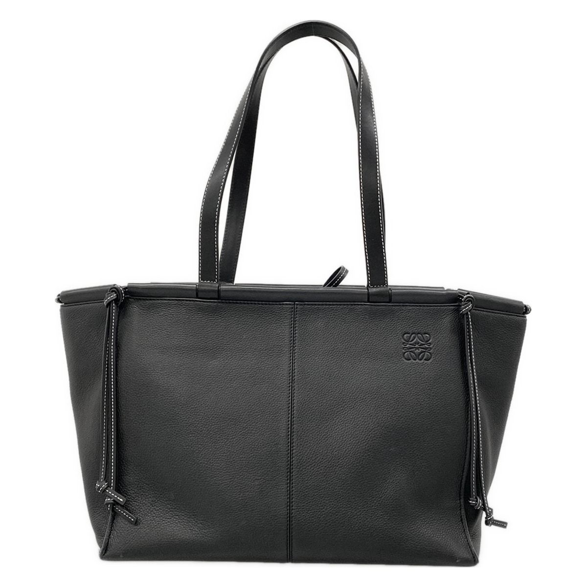 LOEWE(ロエベ) トートバッグ クッショントート 黒 レザー