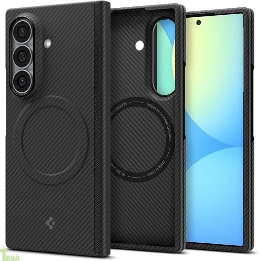 Spigen 【Samsung 公式認定】 Galaxy Z Fold8 ultra ケース エアスキン・アラミド・マグフィット (ブラック) | ヒンジ保護, Magsafe対応, アラミド繊維製(600D), 薄型, 傷防止, 指紋防止, ACS11496 7,300円