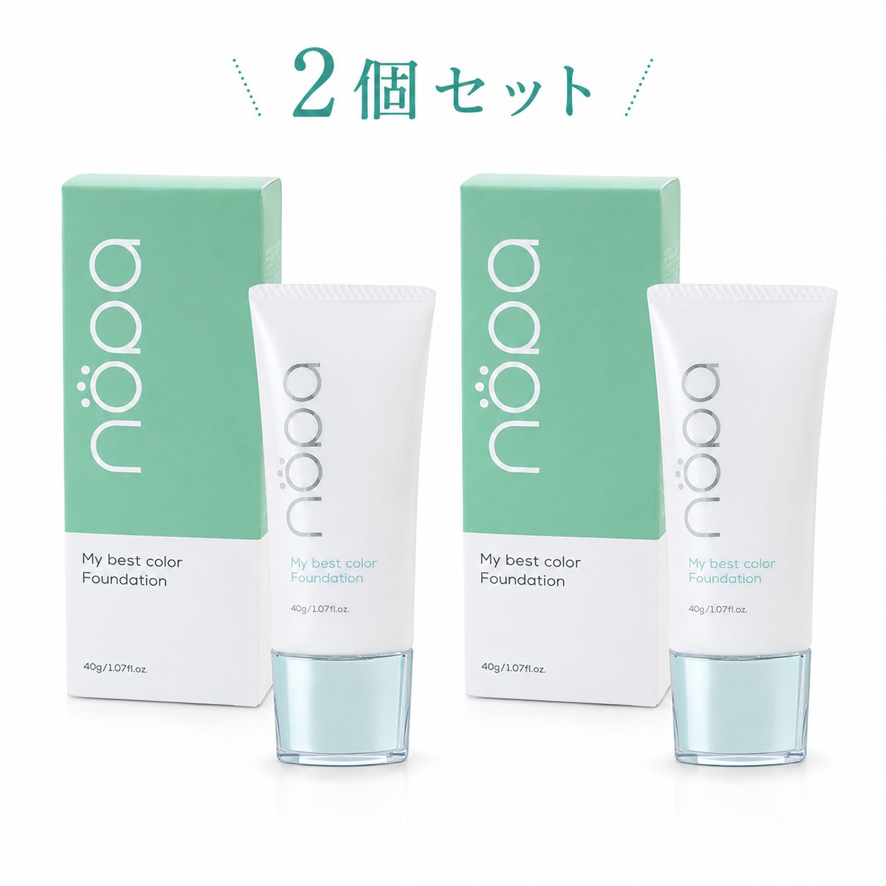 nopa マイベストカラーファンデーション 40g 2個セット SPF50+ ノパ リキッドファンデーション 北斗晶プロデュース サボテンエキス 化粧品 追跡可能メール便 正規品