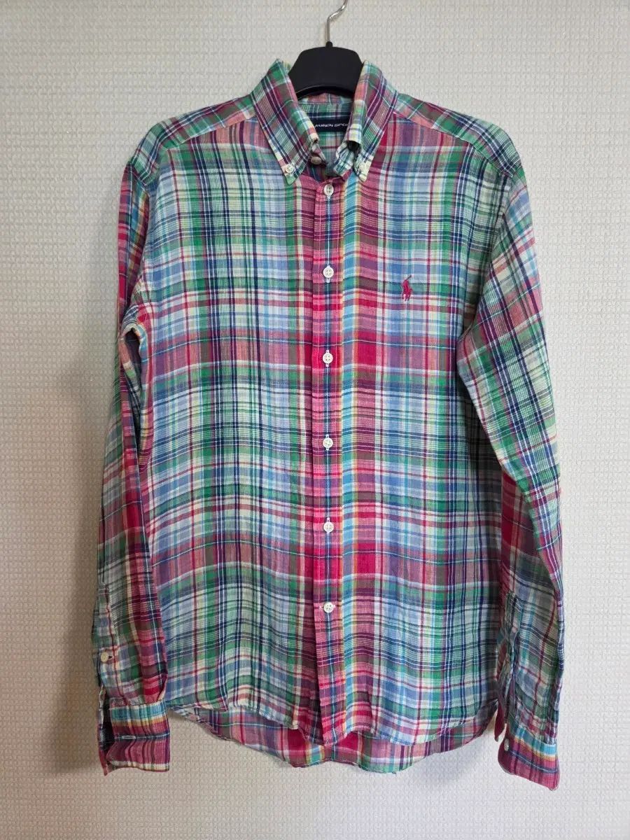 ポロラルフローレン チェック リネン シャツ 10,186円