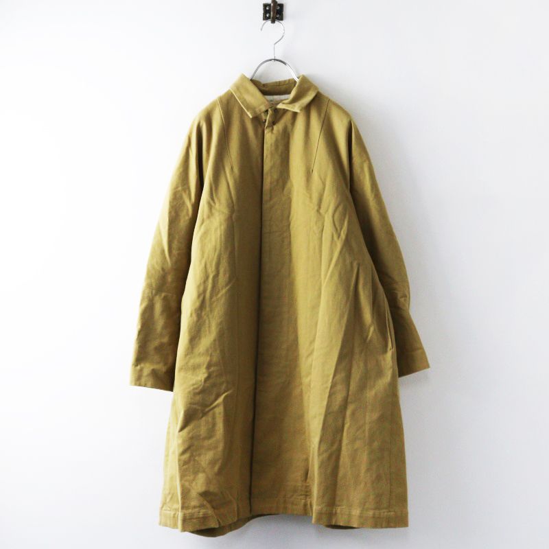 スズキタカユキ suzuki takayuki stand-fall-collar coat スタンドカラーコート 0■ベージュ コットン fallen leaf【2400015109008】
