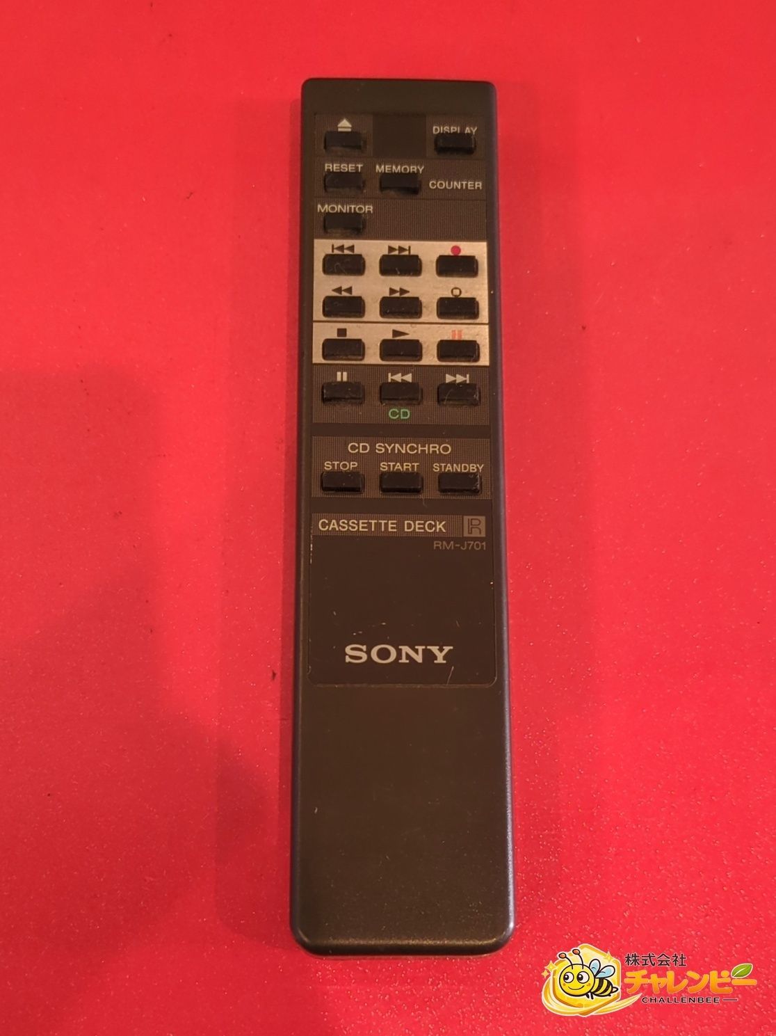 SONY　ソニー　RM-J701　カセットデッキ用　リモコン　赤外線確認済み