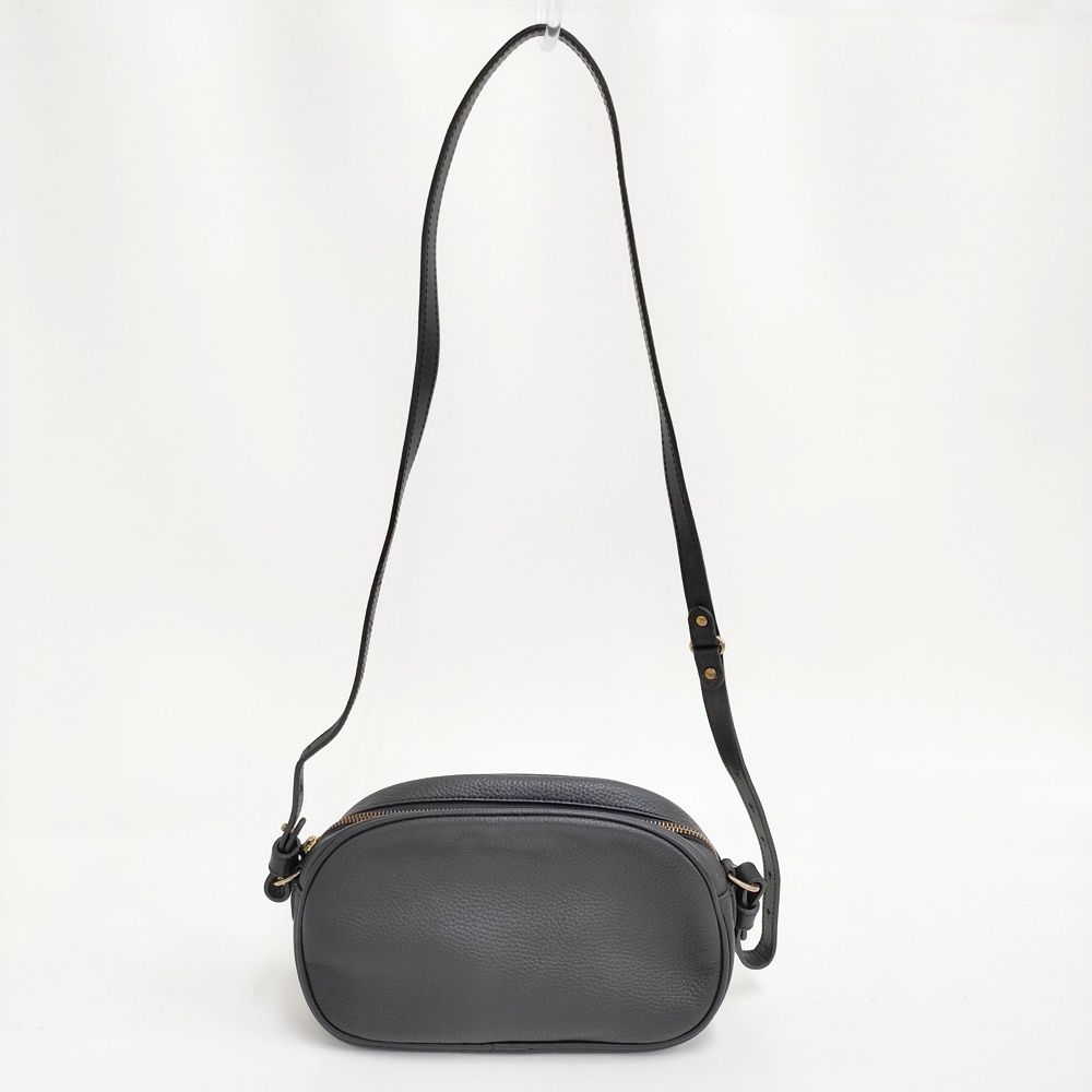 Felisi 25/12/LD+DS シュリンクレザーミニショルダーバッグ 定価102300円 ショルダーバッグ ブラック レディース フェリージ【中古】6-0724G♪