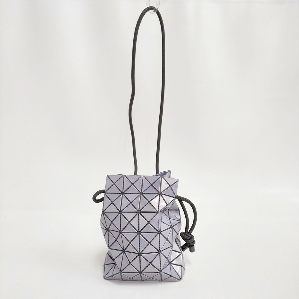BAO BAO ISSEY MIYAKE WRING GLOSS ショルダーバッグ 巾着バッグ ライトラベンダー レディース バオバオイッセイミヤケ【中古】6-0724G♪