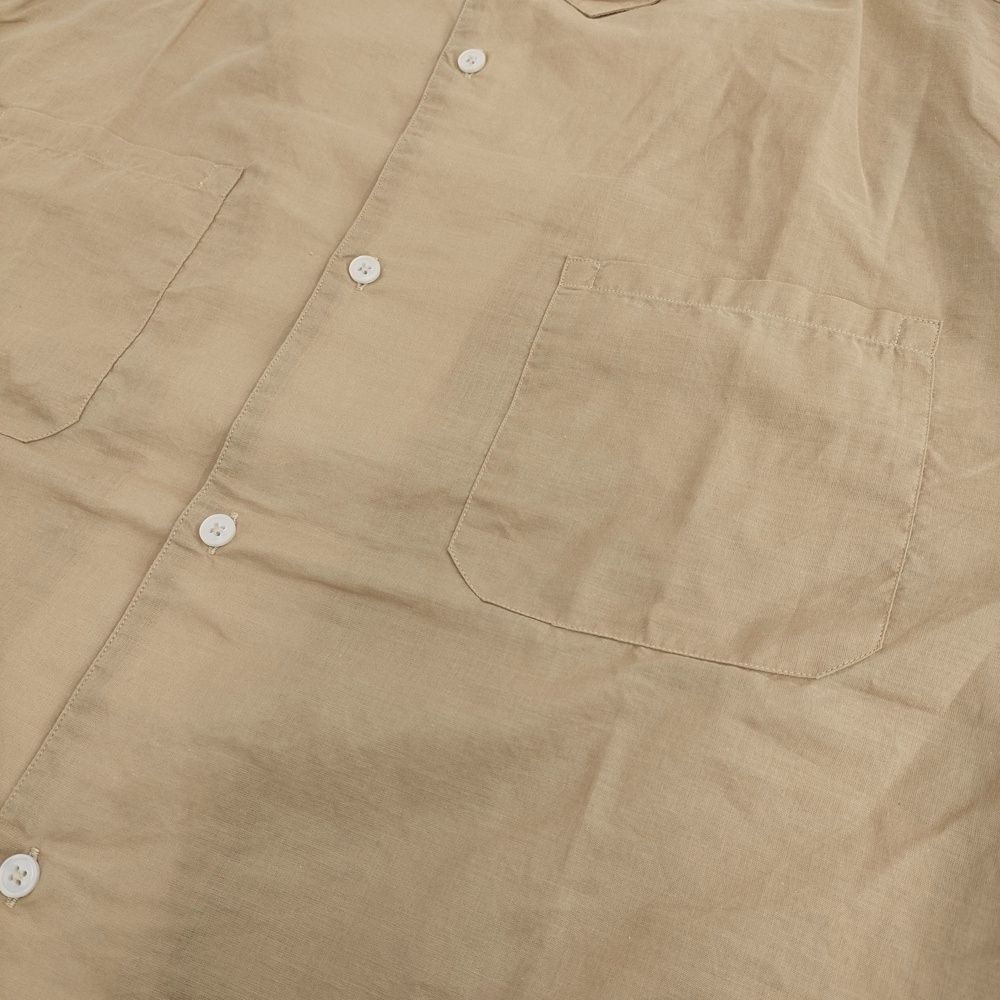 LOLO コットンシルク半袖シャツ サイズM 定価25300円 LS-455 半袖シャツ 26SS ベージュ ユニセックス ロロ【中古】6-0724S♪ LOLO コットンシルク半袖シャツ サイズM 定価25300円 LS-455 半袖シャツ 26SS ベージュ ユニセックス ロロ【中古】6-0724S♪