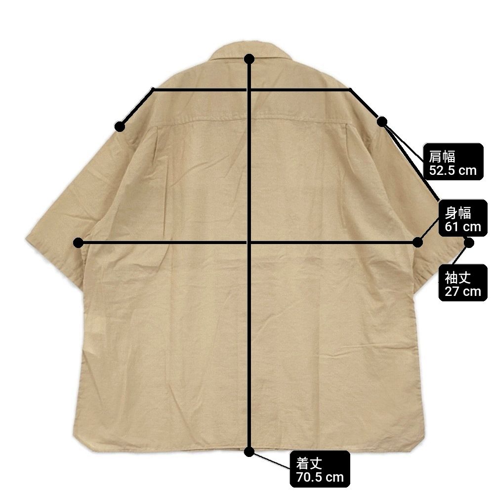 LOLO コットンシルク半袖シャツ サイズM 定価25300円 LS-455 半袖シャツ 26SS ベージュ ユニセックス ロロ【中古】6-0724S♪ LOLO コットンシルク半袖シャツ サイズM 定価25300円 LS-455 半袖シャツ 26SS ベージュ ユニセックス ロロ【中古】6-0724S♪