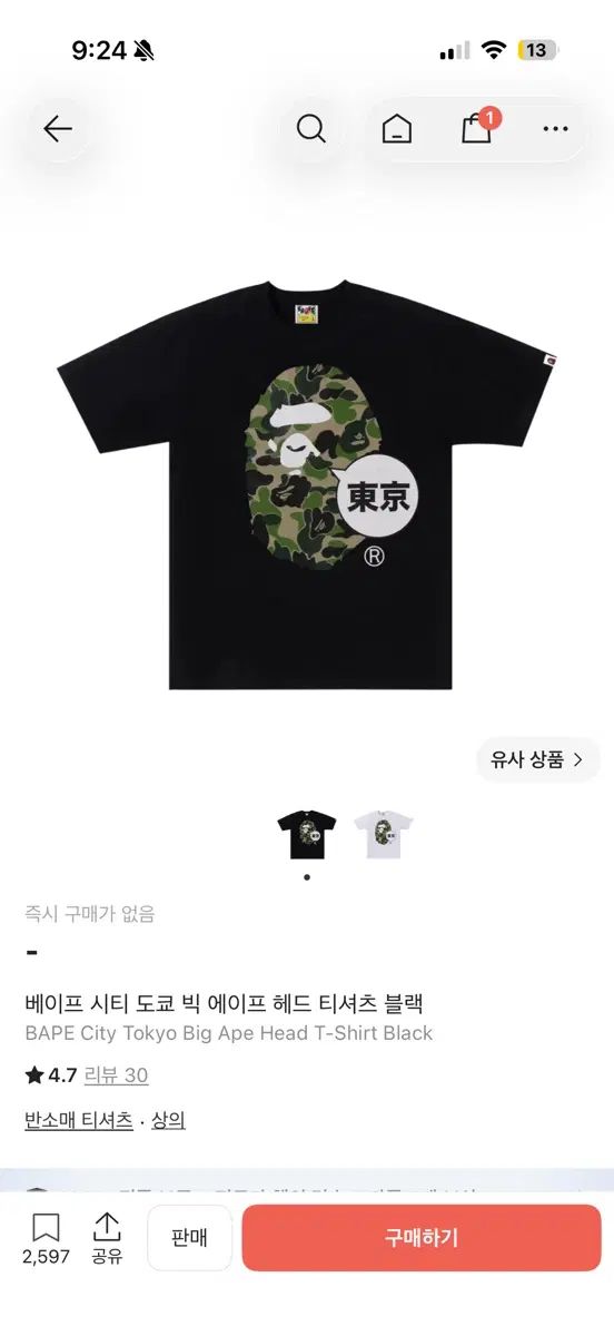 A BATHING APE アベイシングエイプ 東京 半袖