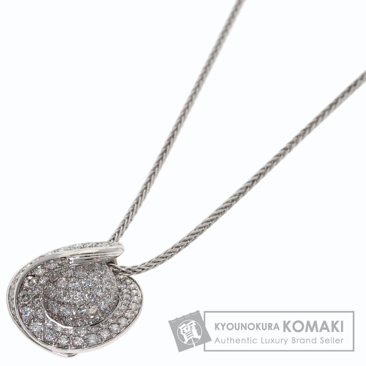 SELECT JEWELRY セレクトジュエリー ダイヤモンド ネックレス K18WG レディース [中古]