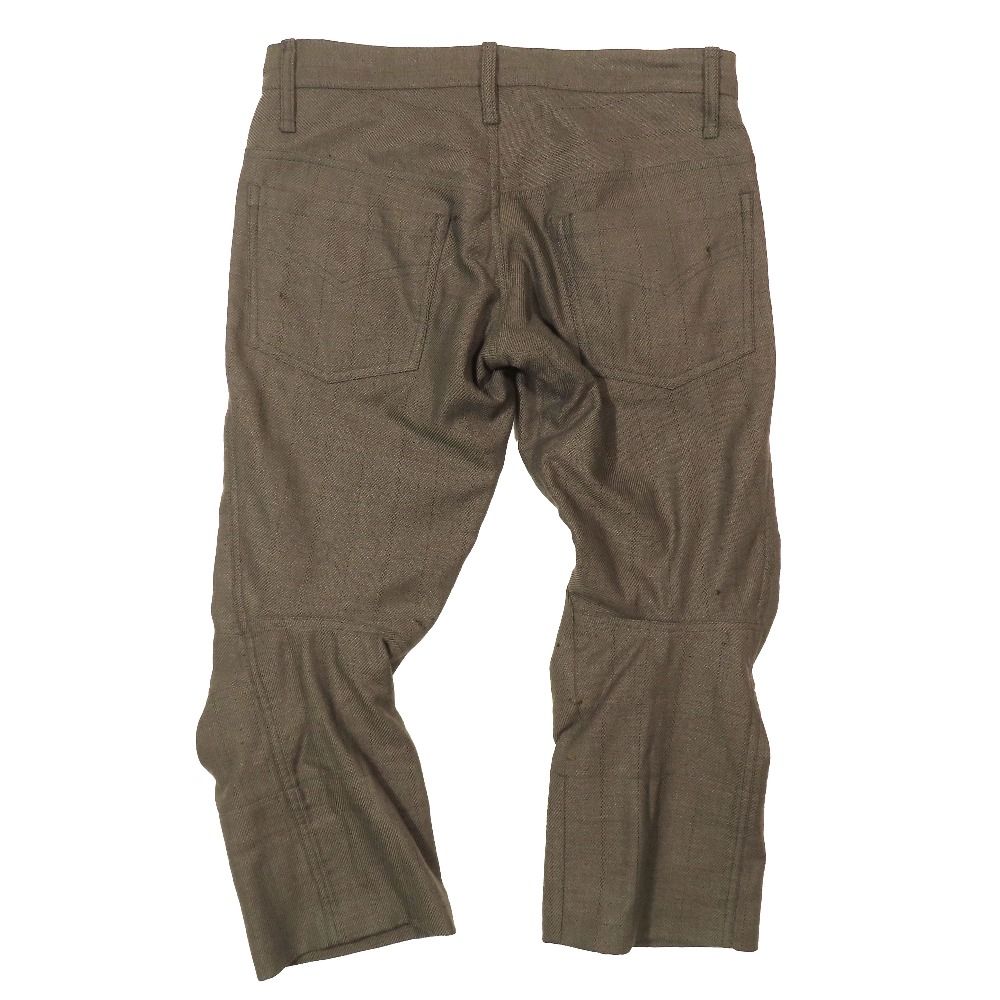 NEMETH ネメス ヘリンボーン 立体裁断 クロップド サルエルパンツ 変形