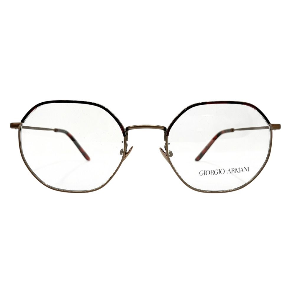 未使用 GIORGIO ARMANI ジョルジオアルマーニ メガネ めがね 眼鏡 オクタゴン AR5130-J サイズ52□20-145 ブロンズ メンズ レディース 古着 中古 USED