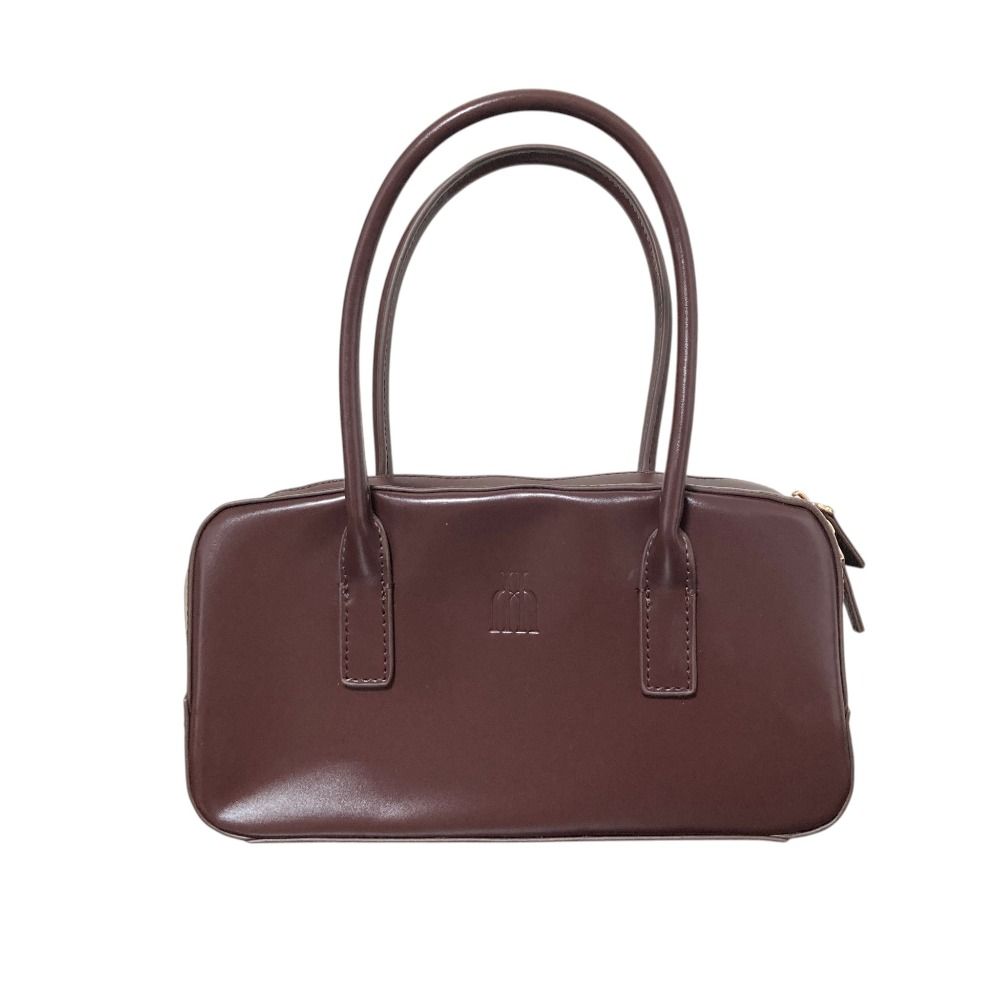 新品同様 Her lip to ハーリップトゥ Trois Logo Mini Boston Bag ミニボストンバッグ エスプレッソ ブラウン レディース 古着 中古 USED