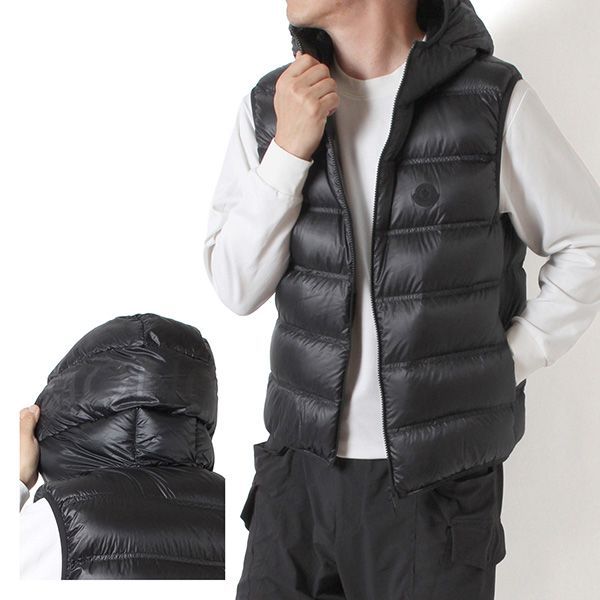 26-27AWモデル モンクレール MONCLER メンズ PANESTREL パネストレル ダウンベスト【ブラック】 1A00120 595B1 999/【2026-27AW】m-tops