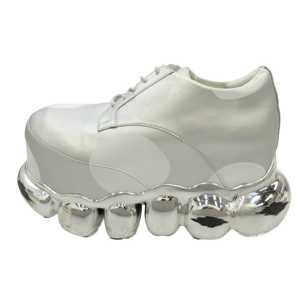 グラウンズ grounds 26ss JEWELRY MONSIEUR CHROME SCRATCH ジュエリー ムッシュ クローム スクラッチ シューズ シルバー系 25cm【中古】