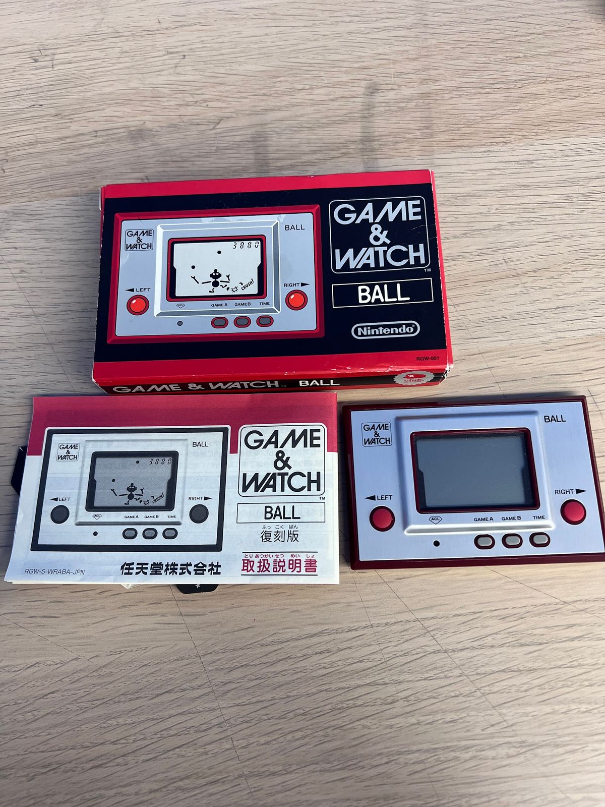 ×【ゲームソフトゲーム機】GAME&WATCH BALL 復刻版 クラブニンテンドー 非売品 箱説付【3】