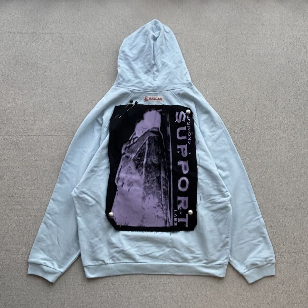 raf simons ラフシモンズ　シャークパーカー 20ss 2020 RAF SIMONS ラフシモンズ oversized hoodie with patches