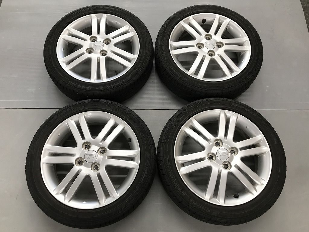 ◎ダイハツ軽用 インチアップ 純正ホイール 良品 15inc 4.5J +45 100/4H 深溝タイヤ 国産 165/55R15 即納 個人宅OK すぐ使えます 4本セット 20,850円