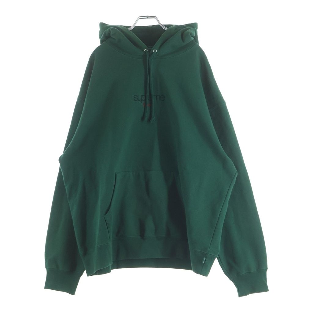 SUPREME (シュプリーム) 25AW Classic Logo Shop Hooded Sweatshirt クラシックロゴ ショップ フーデッドスウェットシャツ パーカー グリーン