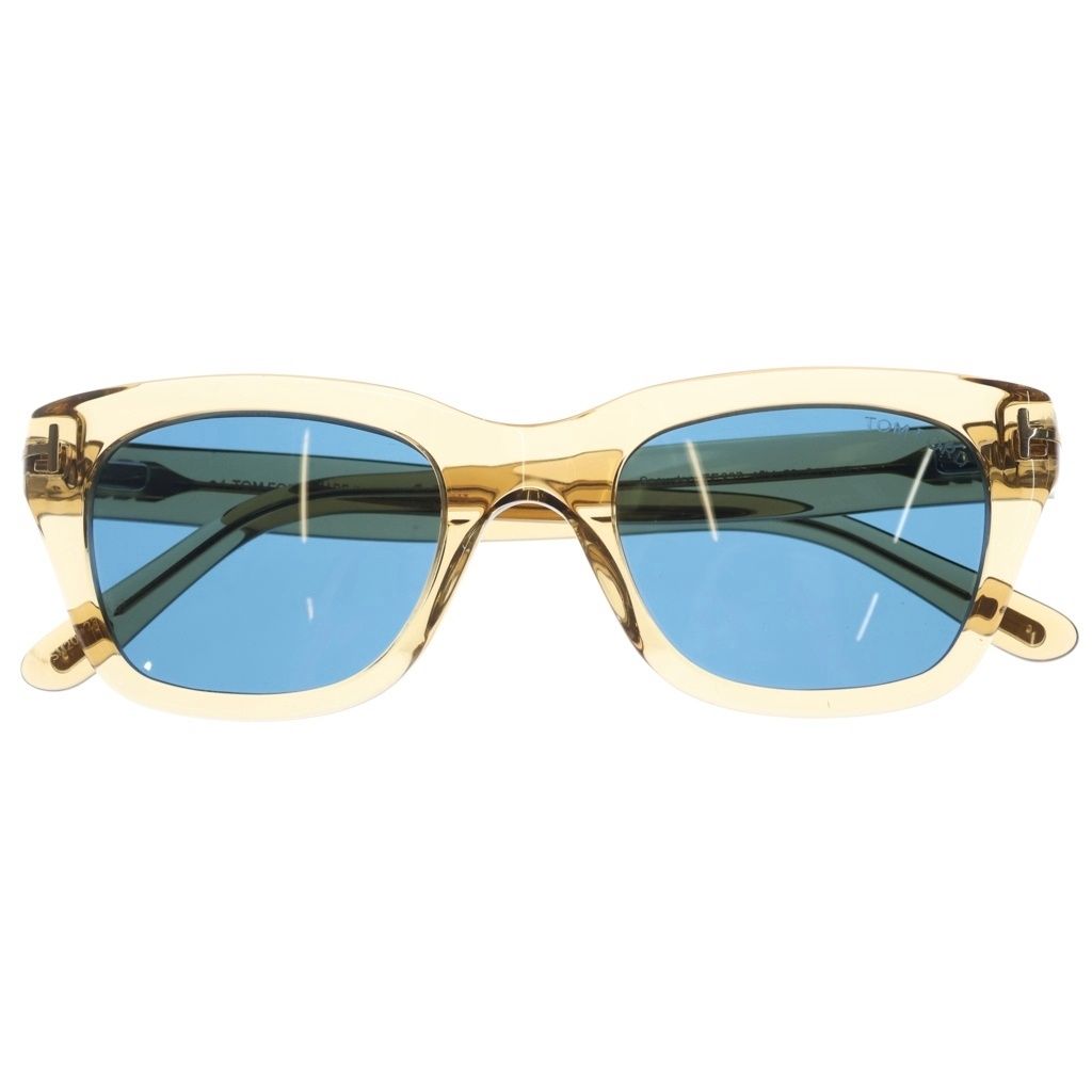 TOM FORD (トムフォード) SNOWDON スノードン ウェリントンフレーム クリア カラーレンズ サングラス メガネ ブラウン/ブルー TF237