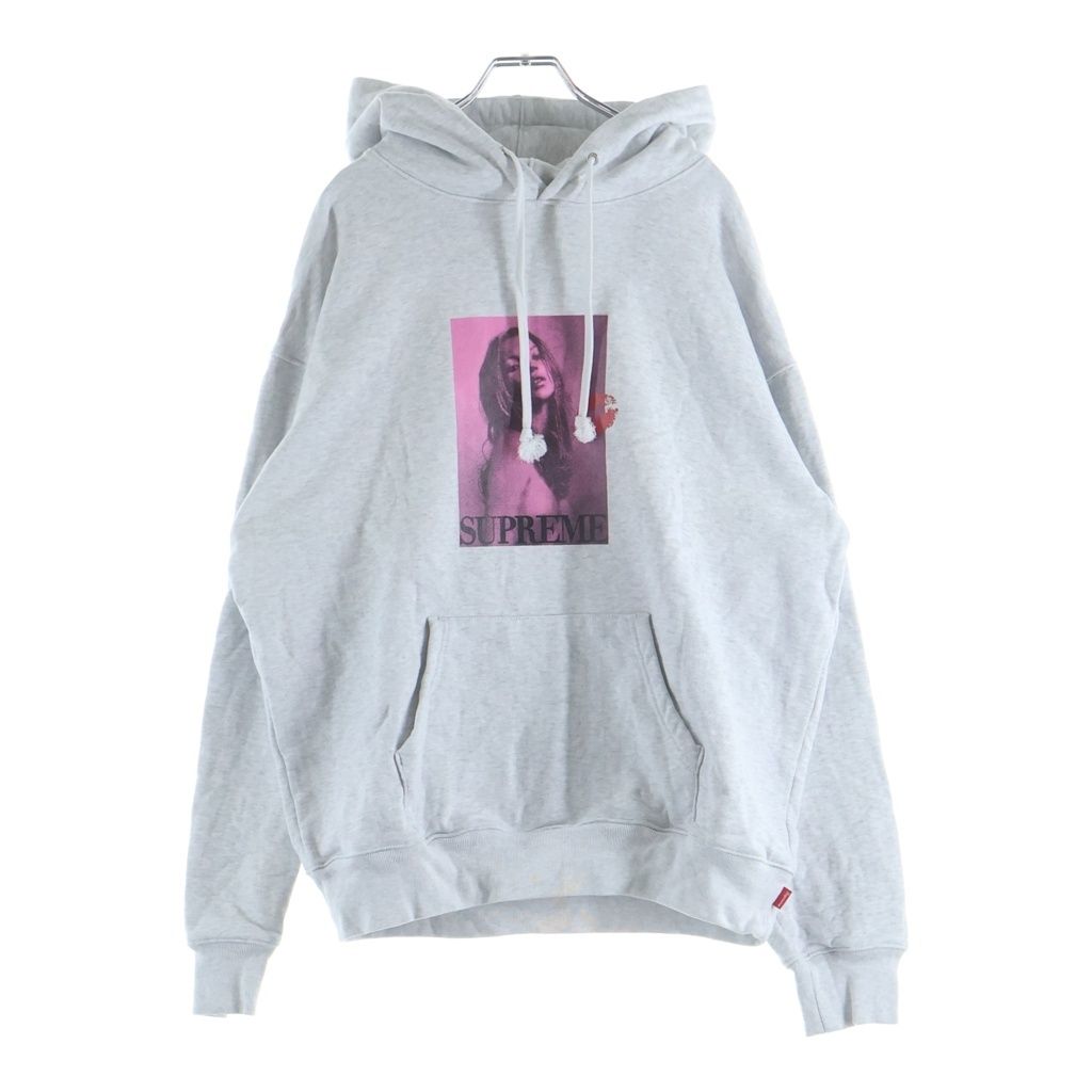 SUPREME (シュプリーム) 24AW Kate Moss Hooded Sweatshirt ケイトモス フーデッド スウェットシャツ プルオーバーパーカー グレー