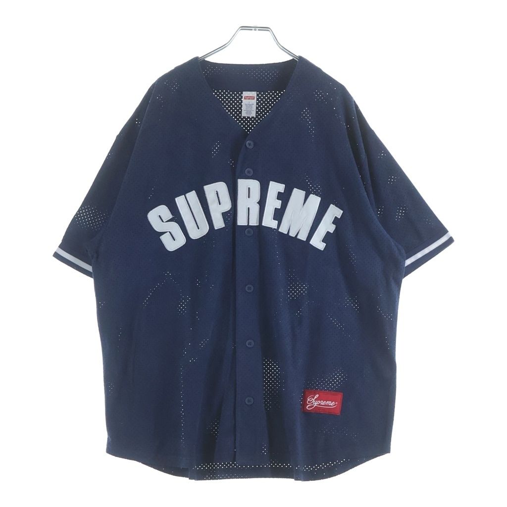 SUPREME (シュプリーム) 24SS Ultrasuede Mesh Baseball Jersey ウルトラスエードメッシュベースボールジャージ ネイビー 13,292円