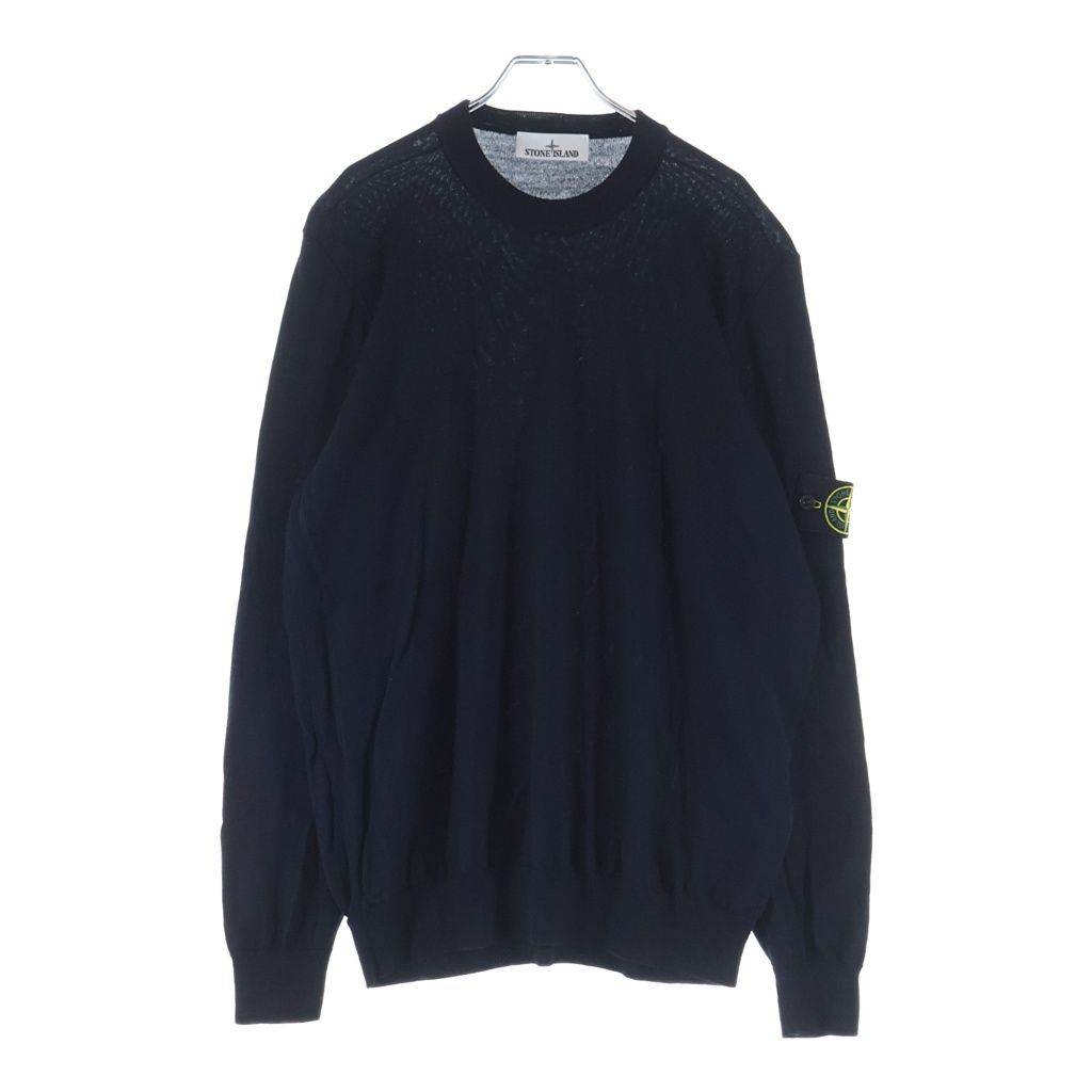 STONE ISLAND (ストーンアイランド) ロゴパッチ クルーネック ウール