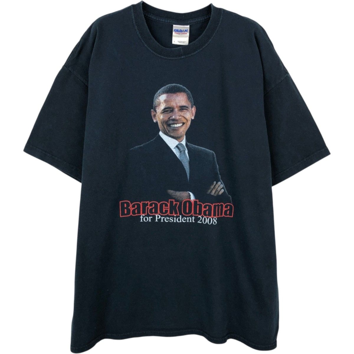 古着 ギルダン GILDAN BARACK OBAMA バラクオバマ 偉人Tシャツ メンズL相当/eaa658746