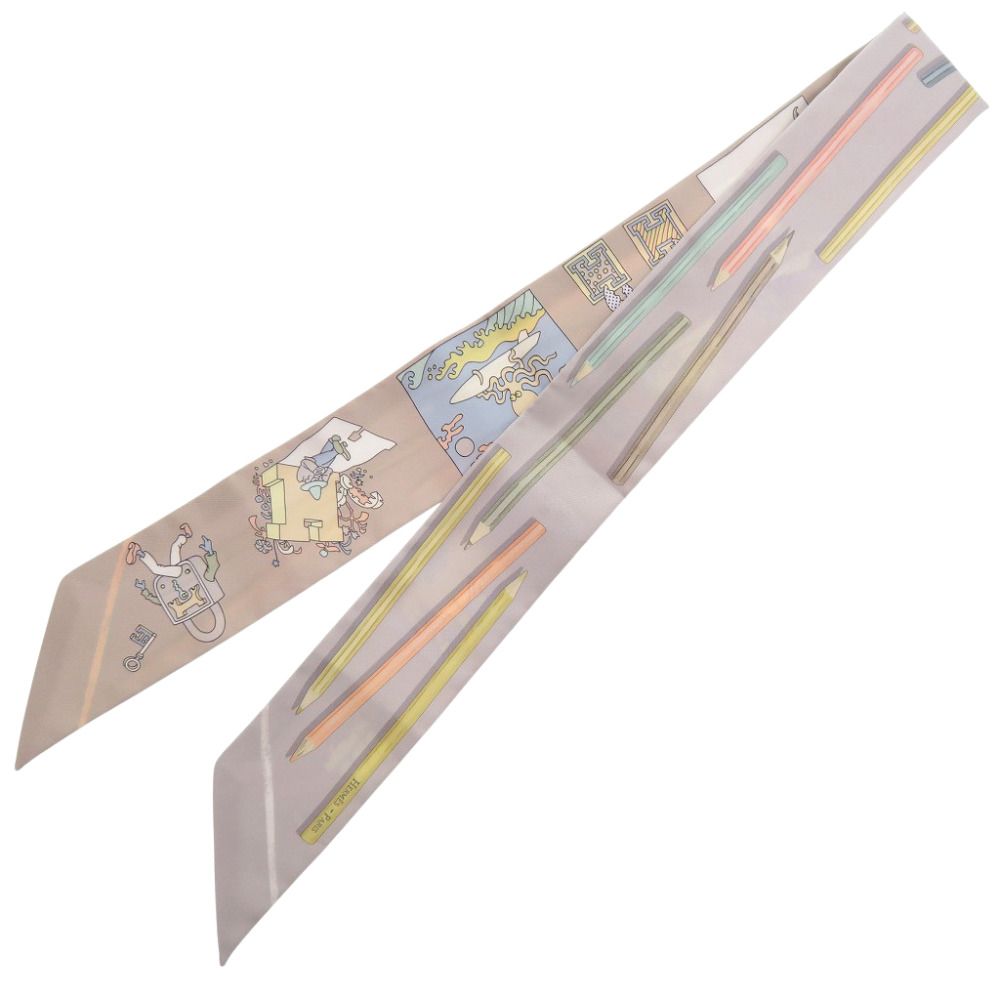 VOS 新品CRAYONS 同様エルメス スカーフ エルメスカレ90 A ツイリー