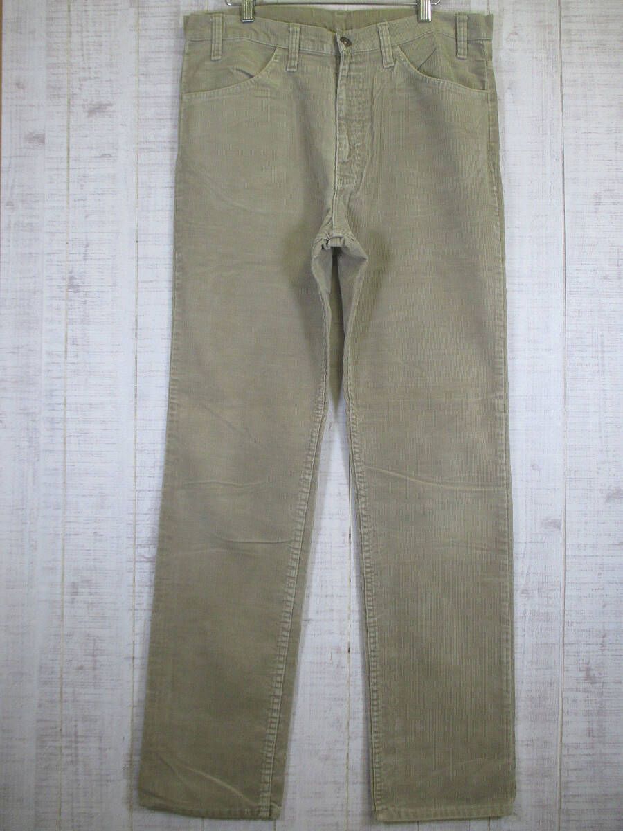 80's　ヴィンテージ　Levi's　リーバイス　コーデュロイパンツ　W35xL31　スコービルジッパー　USA製　＃0728-2