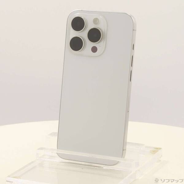 ソフマップ 〔中古品〕 iPhone15 Pro 128GB ホワイトチタニウム MTU83J/A SIMフリー【258】