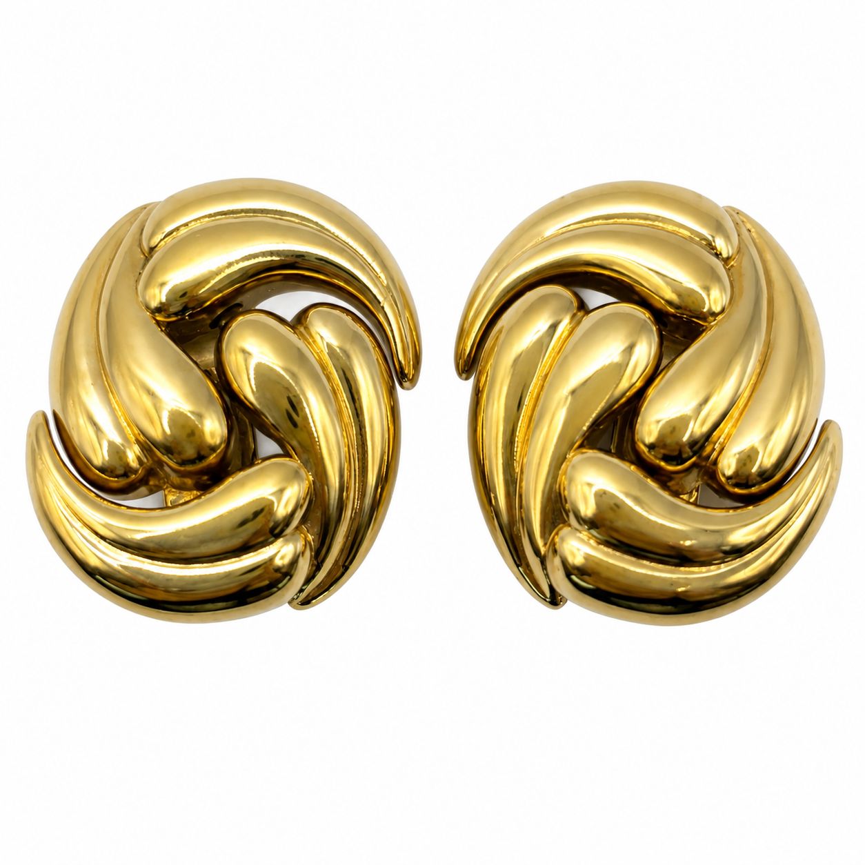 【ヴィンテージ】Christian Dior クリスチャン・ディオール 大ぶり イヤリング クリップ式 ゴールド Vintage Germany 華やか レディース アクセサリー ブランド Dior 中古【送料無料】