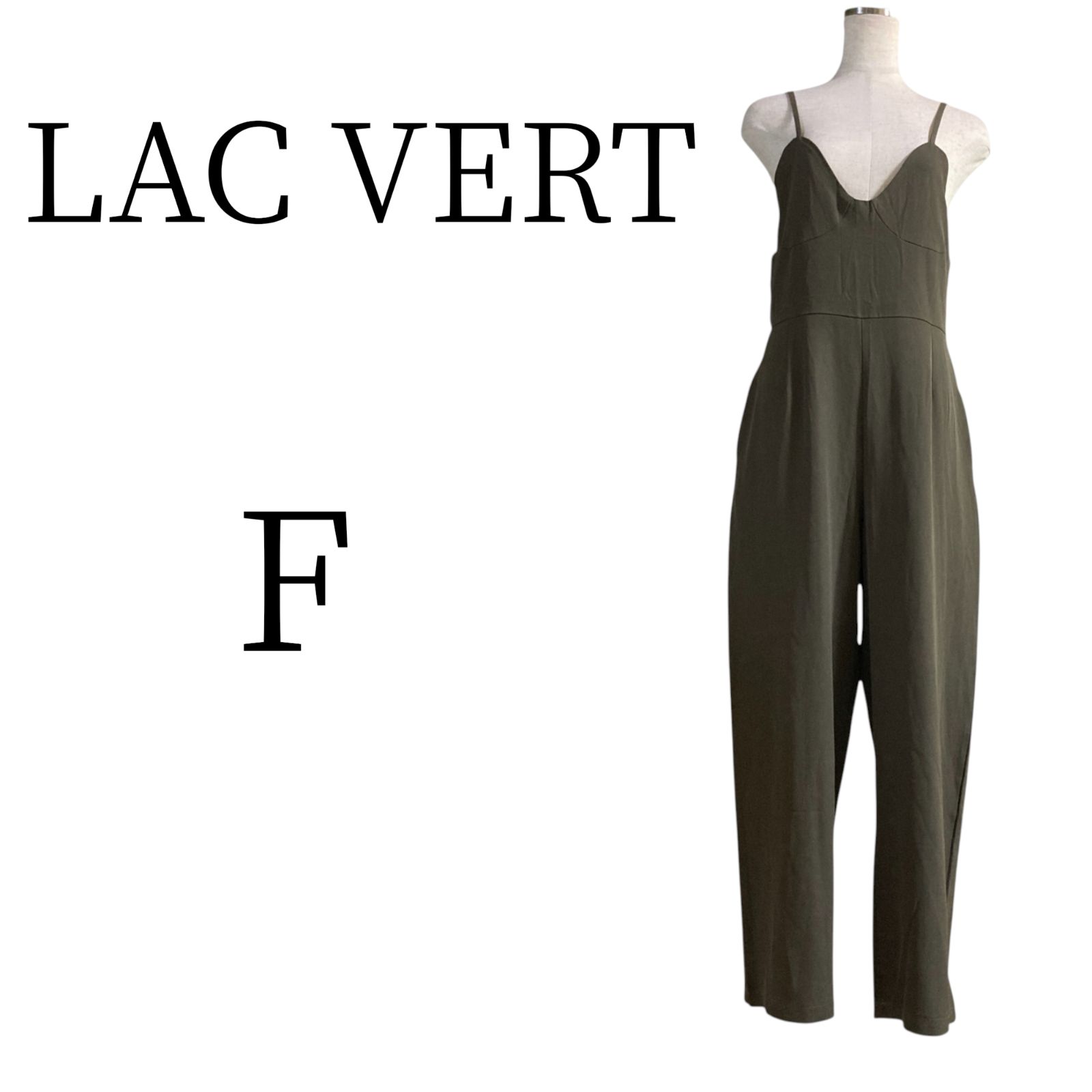 ☆超美品 LAC VERT ラックヴェール カーキ ノースリーブ サロペット