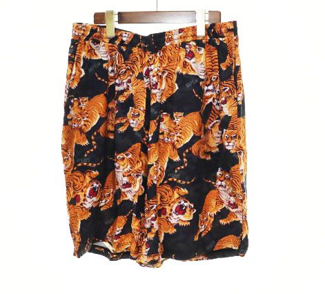 サプール SAPEur ALOHA SETUP SHORTS XXL 百虎 アロハ ショーツ ハーフ パンツ 虎柄 【ブランド古着ベクトル】【中古】260804