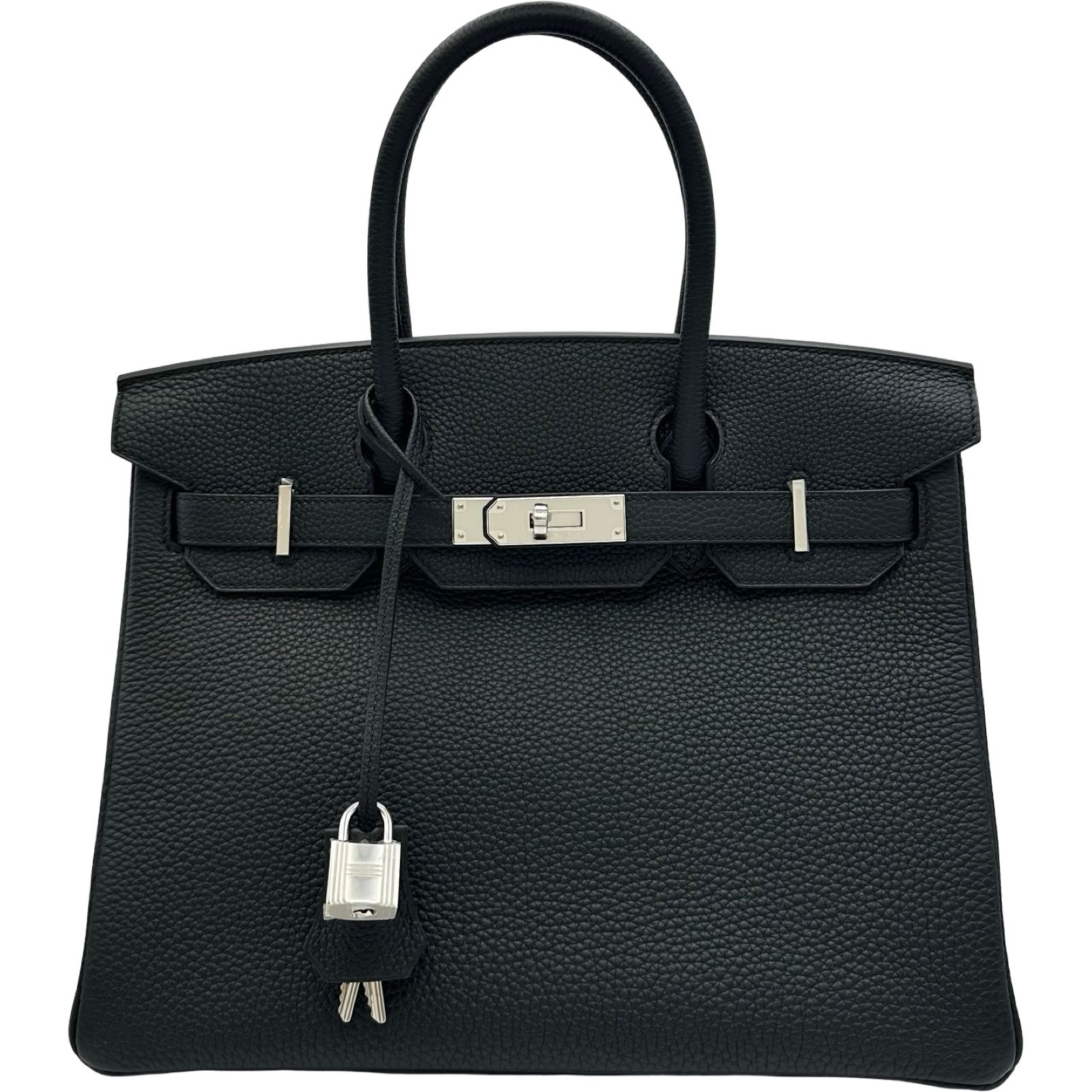 エルメス HERMES バーキン30 G刻印 ブラック シルバー金具 トゴ レディース ハンドバッグ