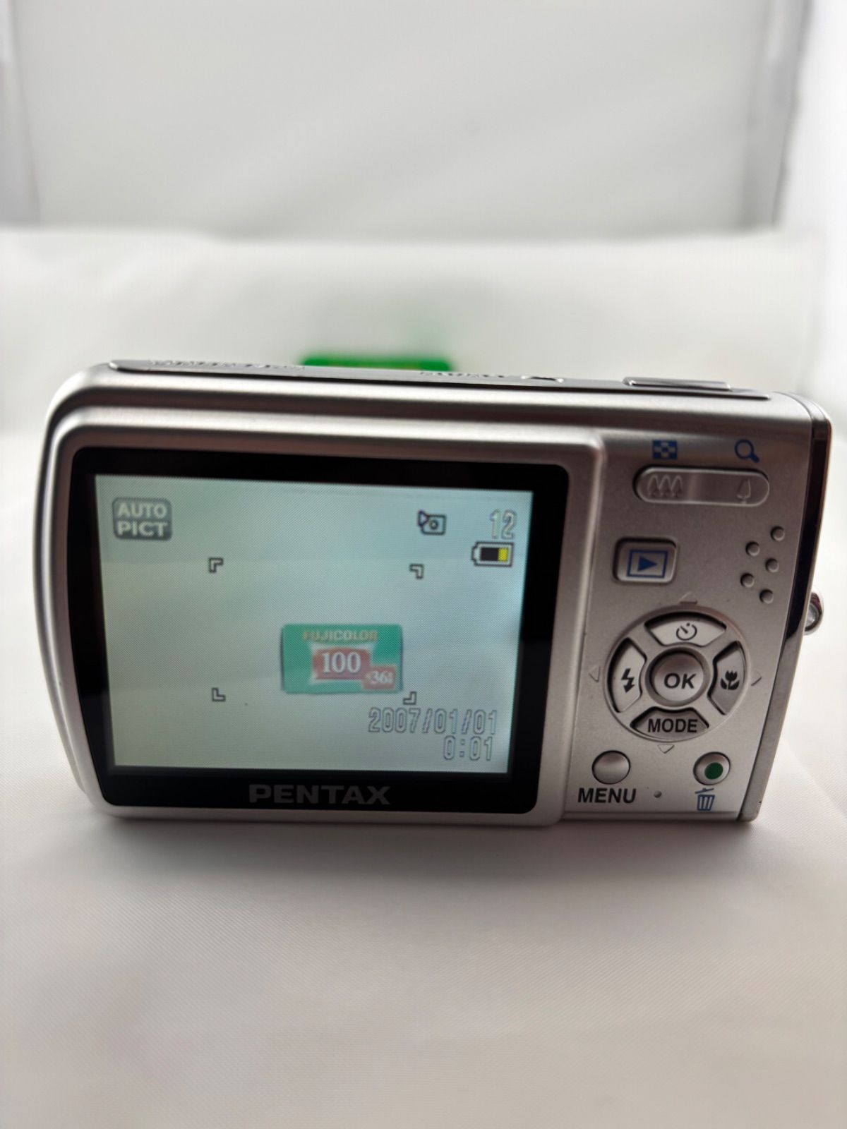 2185【美品、動作確認済み】 PENTAX Optio M30 シルバー ペンタックス