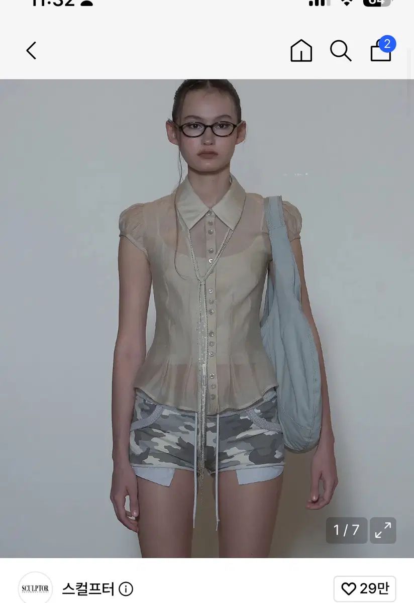 SCULPTOR sheer pleated hem blouse raw サイズ