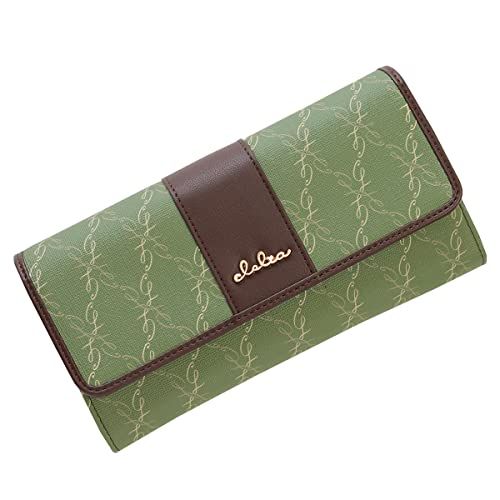[クレリア] 財布 レディース 長財布 大容量 大きく開いて一目でわかる Belleシリーズ 【CL-18024】 (アイビーグリーン)pms 96d0113a