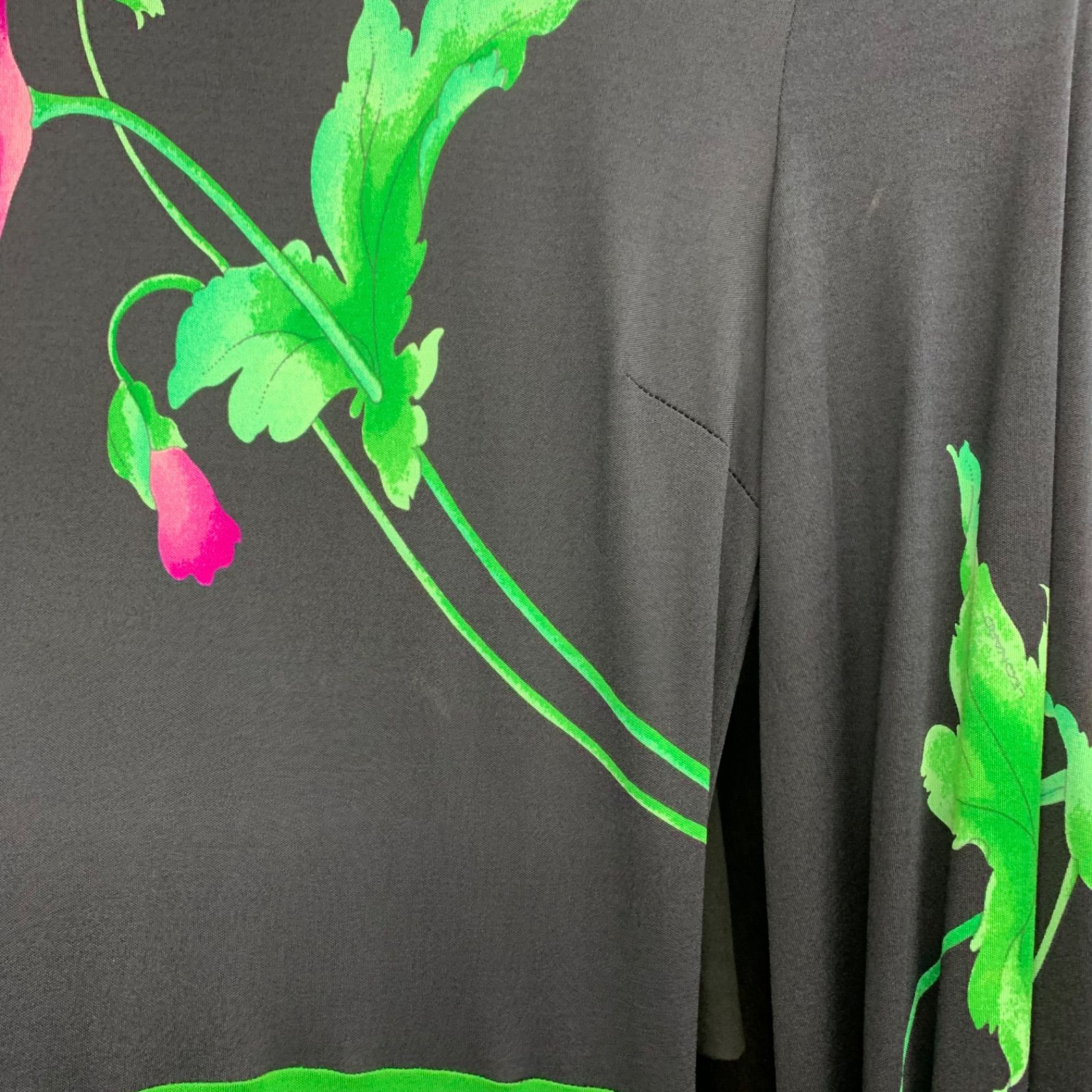 LEONARD レオナール ワンピース ロングワンピース シルク ネイビー