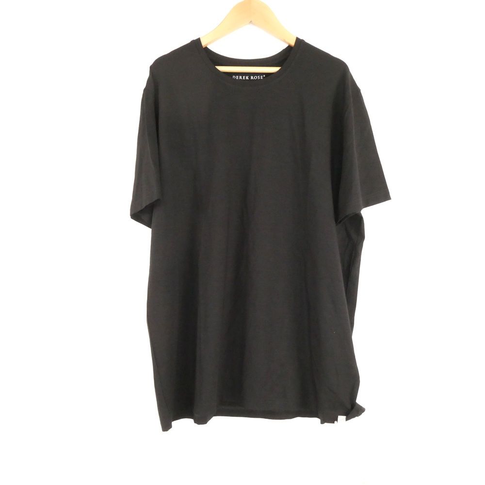 美品 1PIU1UGUALE3 ウノピュウノウグァーレトレ MRT380 RYN027 DEREK ROSE デレクローズ CREW NECK TEE Tシャツ V L レーヨン ポリウレタン 半袖 メンズ AN3846A91