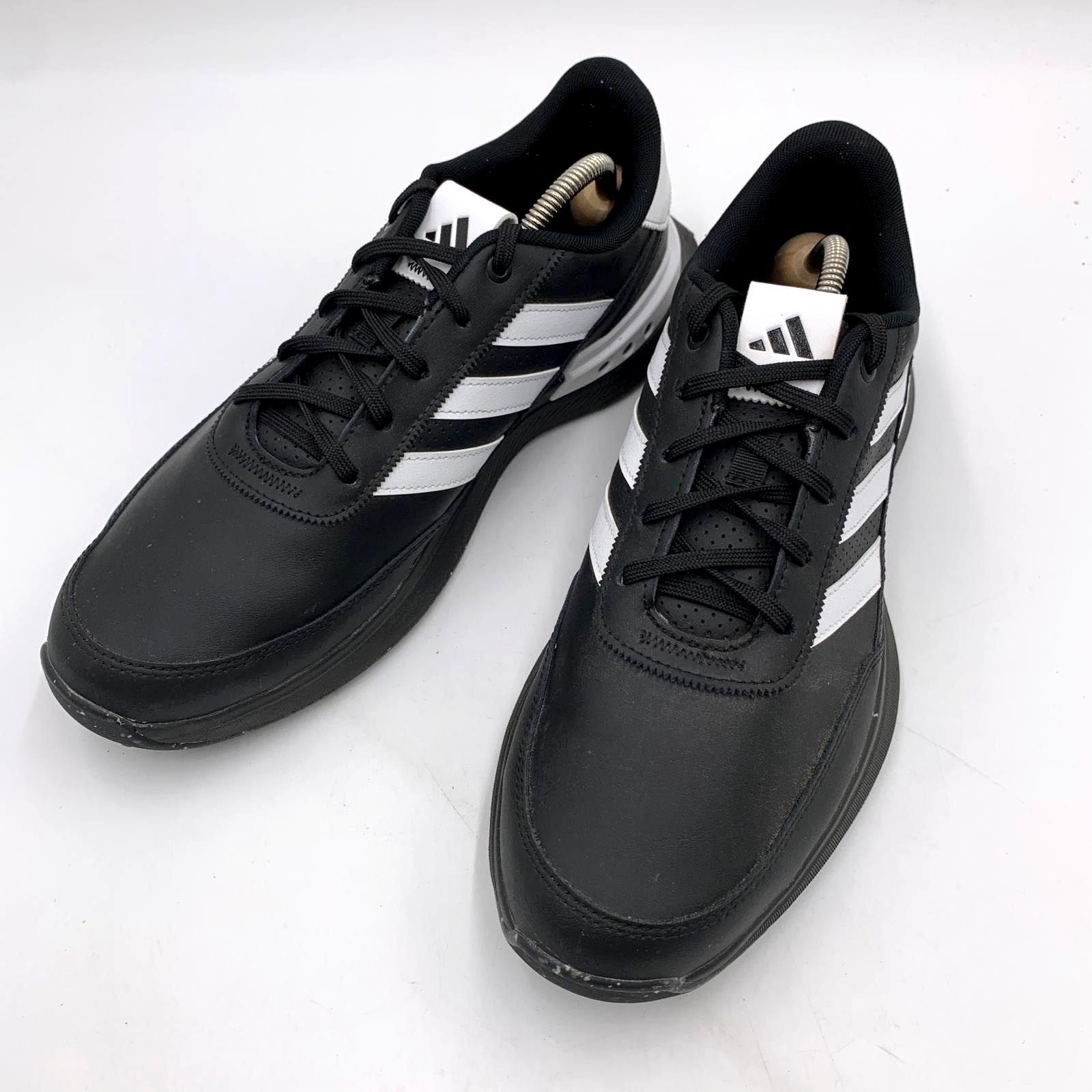 〇 美品 adidas アディダス S2G Spikeless Leather 24 Golf 【ゴルフ】S2G SL レザー 24 スニーカー IG8192 26.5cm 黒 ■■ メンズ 6,880円