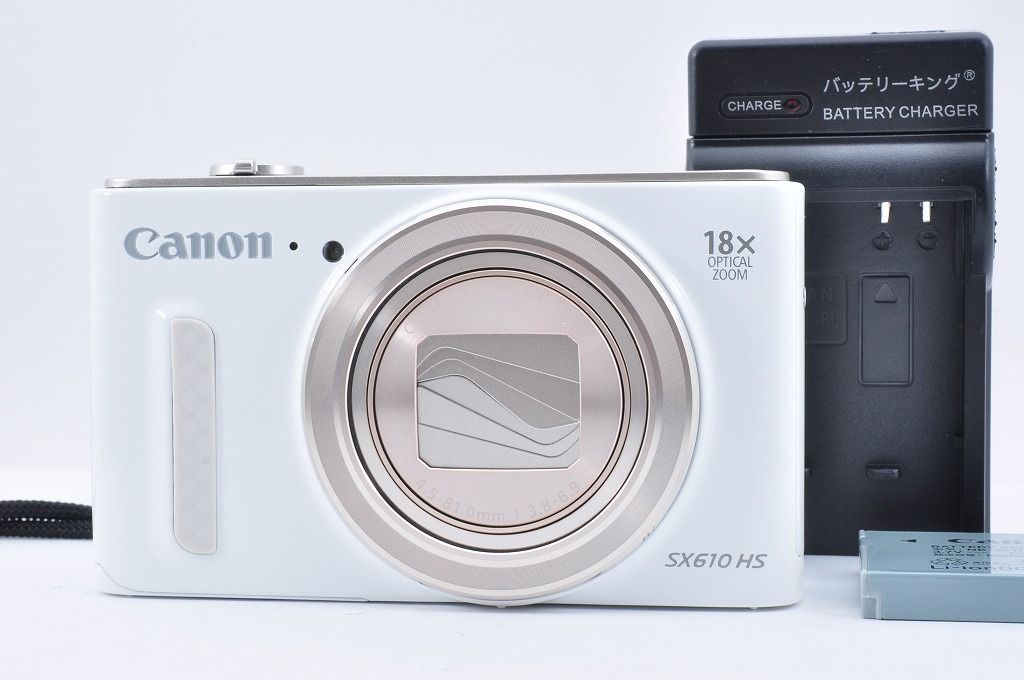 Canon PowerShot SX610 HS White 20.2MP 18倍光学ズーム コンパクトデジタルカメラ #1884