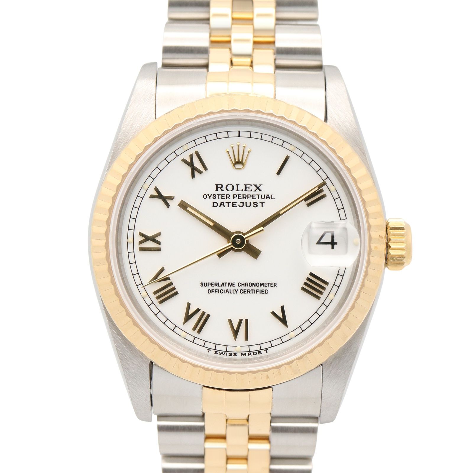 ロレックス ROLEX 腕時計 デイトジャスト S番 ボーイズ 68273 WH/RO K18（イエローゴールド） ステンレススチール デイトジャスト S番 ボーイズ Used A 568,320円