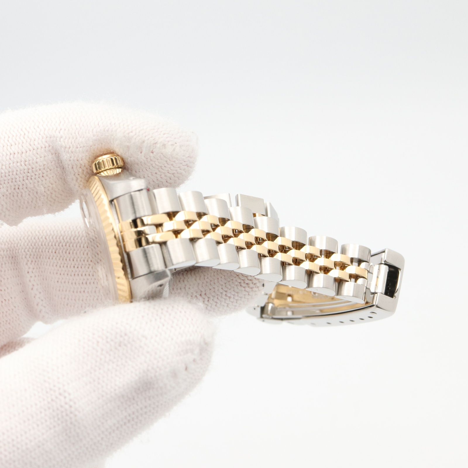 ロレックス ROLEX 腕時計 デイトジャスト E番 69173 CH/BA K18（イエローゴールド） ステンレススチール デイトジャスト E番 レディース Used A