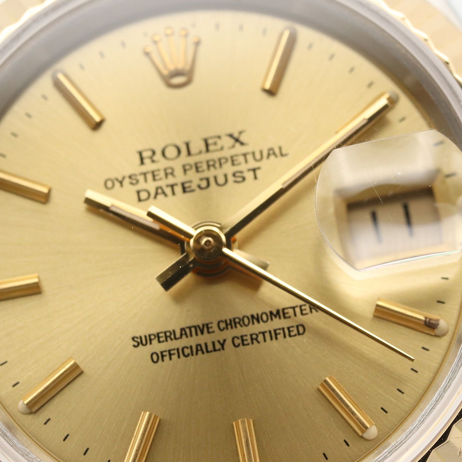 ロレックス ROLEX 腕時計 デイトジャスト E番 69173 CH/BA K18（イエローゴールド） ステンレススチール デイトジャスト E番 レディース Used A