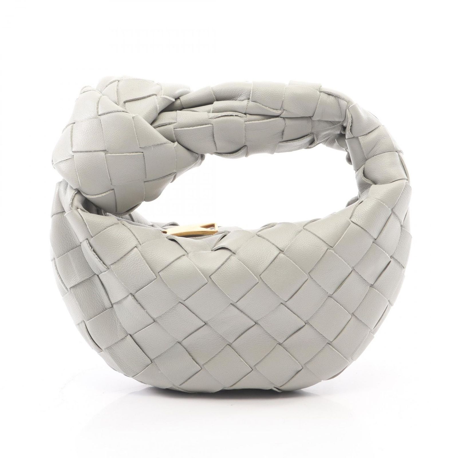 ボッテガヴェネタ BOTTEGA VENETA ハンドバッグ キャンディ ジョディ 730828 ライトグレー レザー キャンディ ジョディ レディース Used A