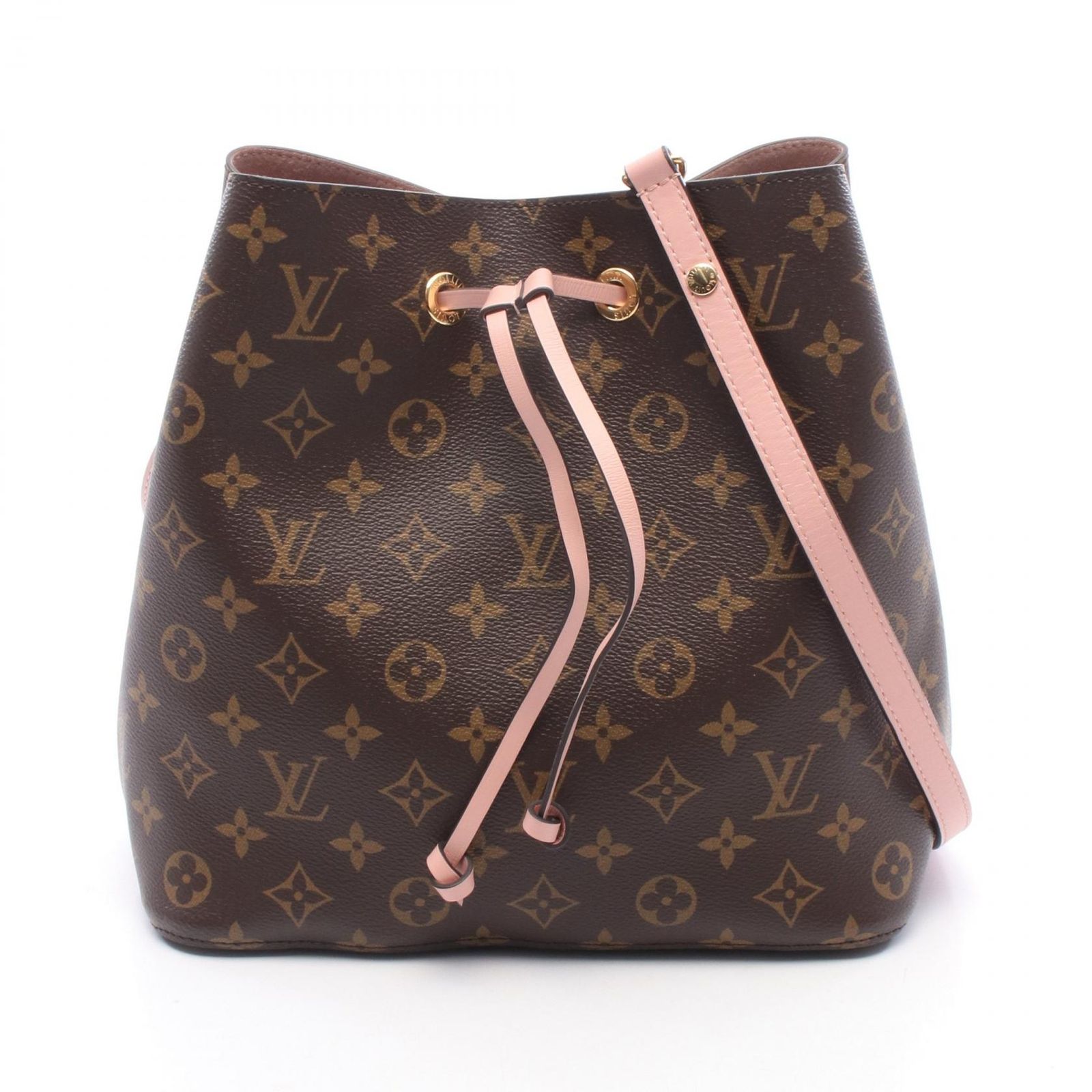 ルイ・ヴィトン LOUIS VUITTON ショルダーバッグ ネオノエ モノグラム ローズプードル M44022 ローズプードル PVCコーティングキャンバス レザー ネオノエ レディース