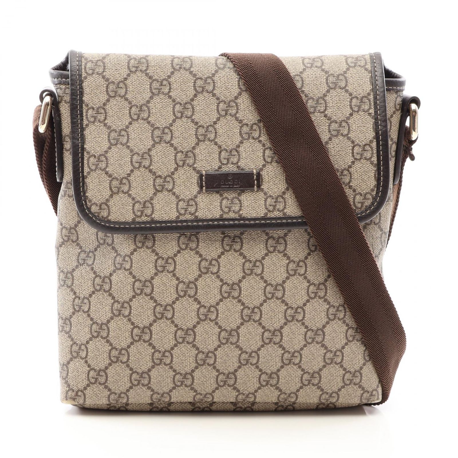 グッチ GUCCI ショルダーバッグ GGスプリーム 223666 ベージュ/ブラウン PVCコーティングキャンバス レザー GGスプリーム ショルダーバッグ レディース Used B 50,880円