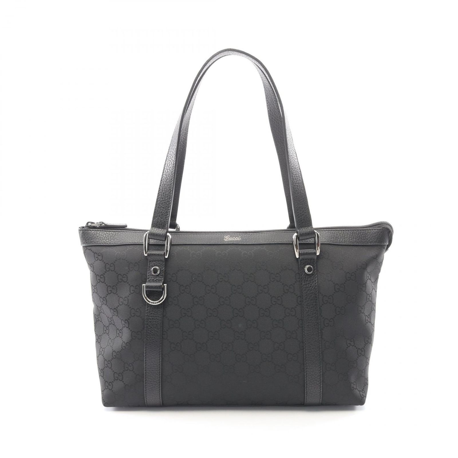 グッチ GUCCI トートバッグ アビー GG柄 268640 ブラック ナイロン レザー アビー トートバッグ レディース Used A
