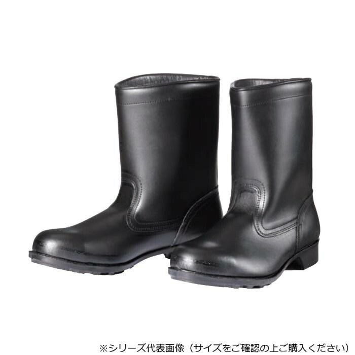 耐水・耐油性に優れ薬品を扱う現場に向く一足 ドンケル 耐薬品、耐油用安全靴 鋼製先芯ゴム底 半長靴 ウレタン加工 24cm 906