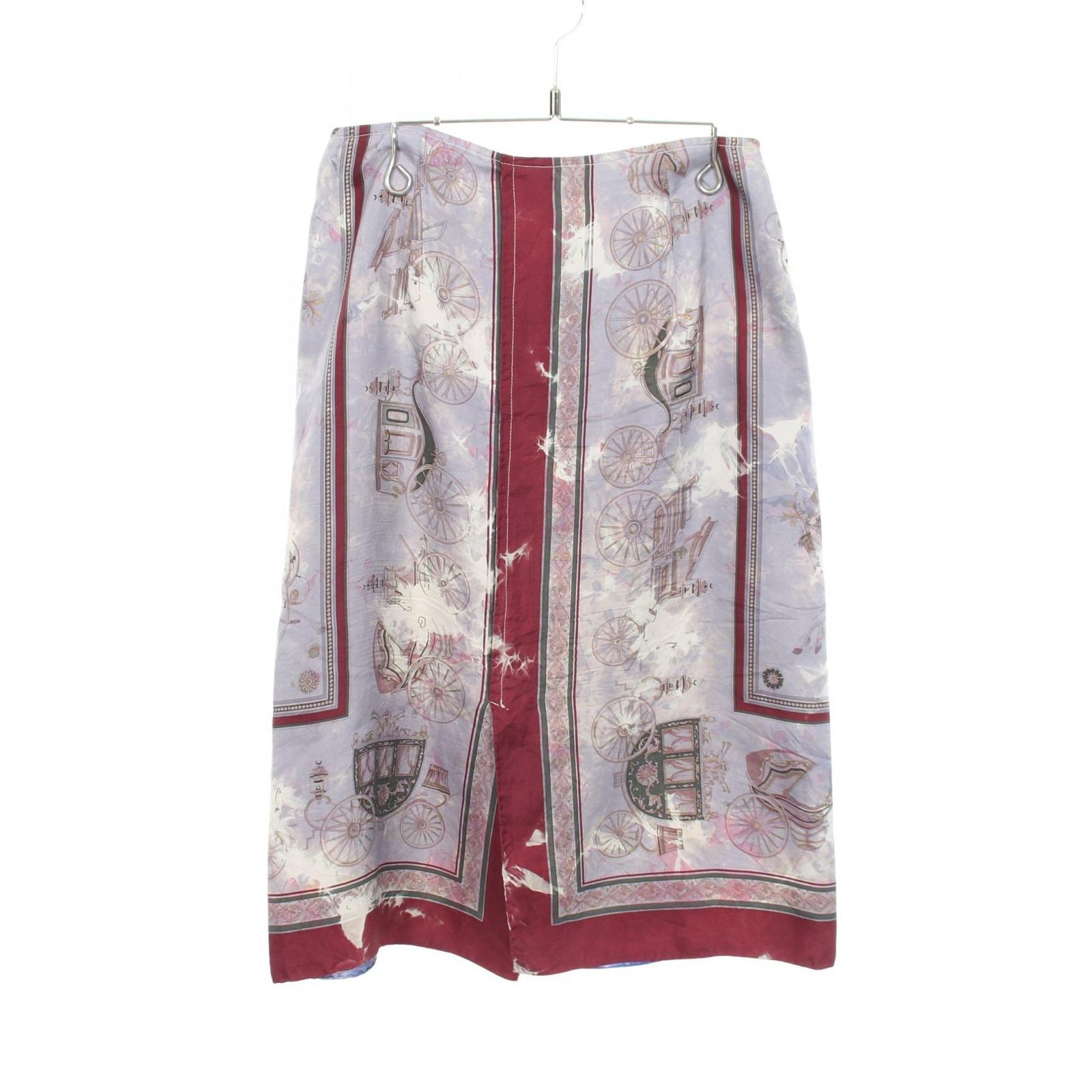 タオ コムデギャルソン tao COMME des GARCONS スカート 総柄 シルク スカート レディース Used B
