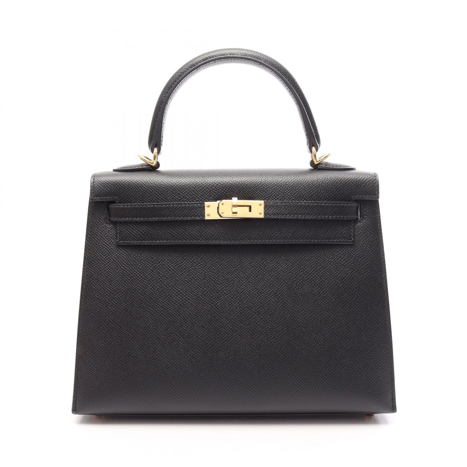 エルメス HERMES ハンドバッグ ケリー25 外縫い 2WAY ブラック レザー ケリー25 ブラック レディース Used A 1,396,780円